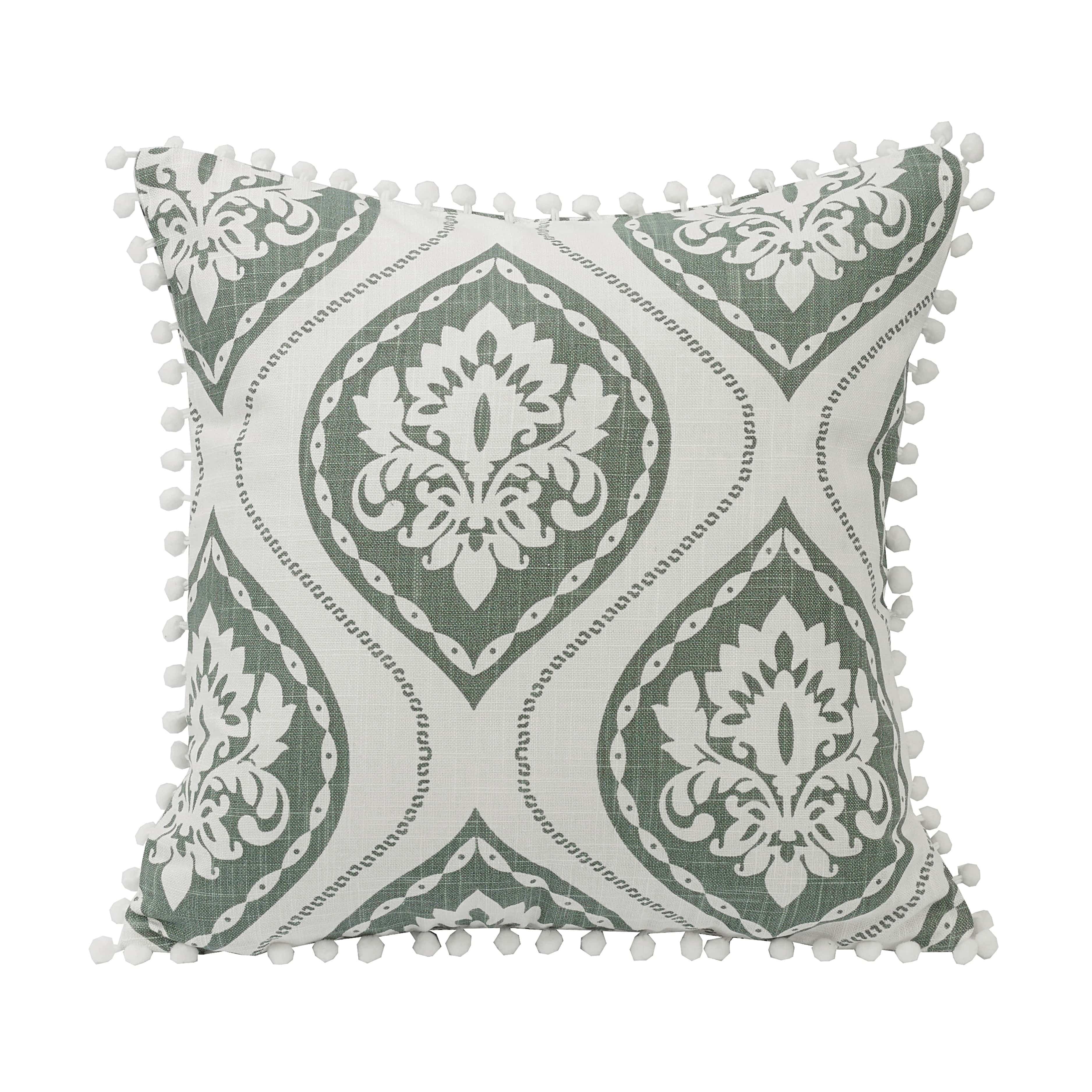 HiEnd Accents Ruffle Trim and Lace/Ruffle Accent Pillow