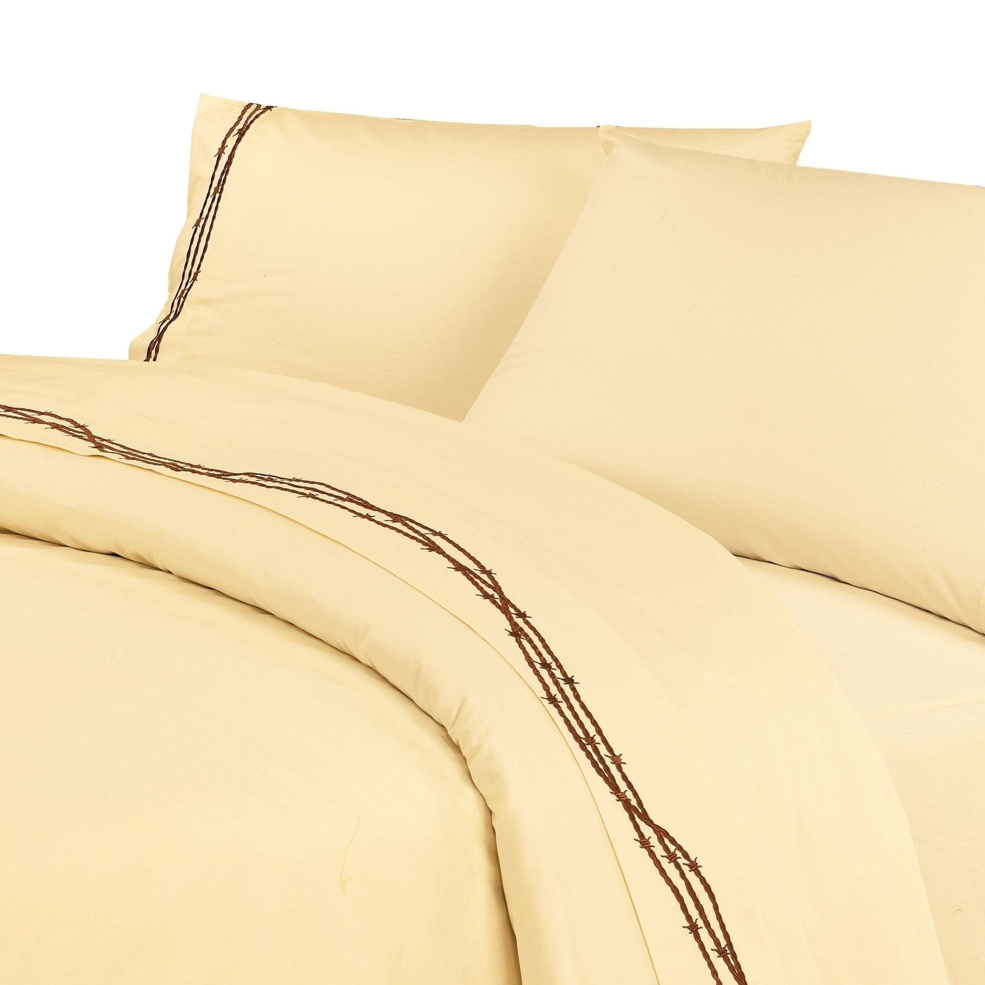 新品HiEnd Accents Embroidered Star Western 350 Thread Count Bed