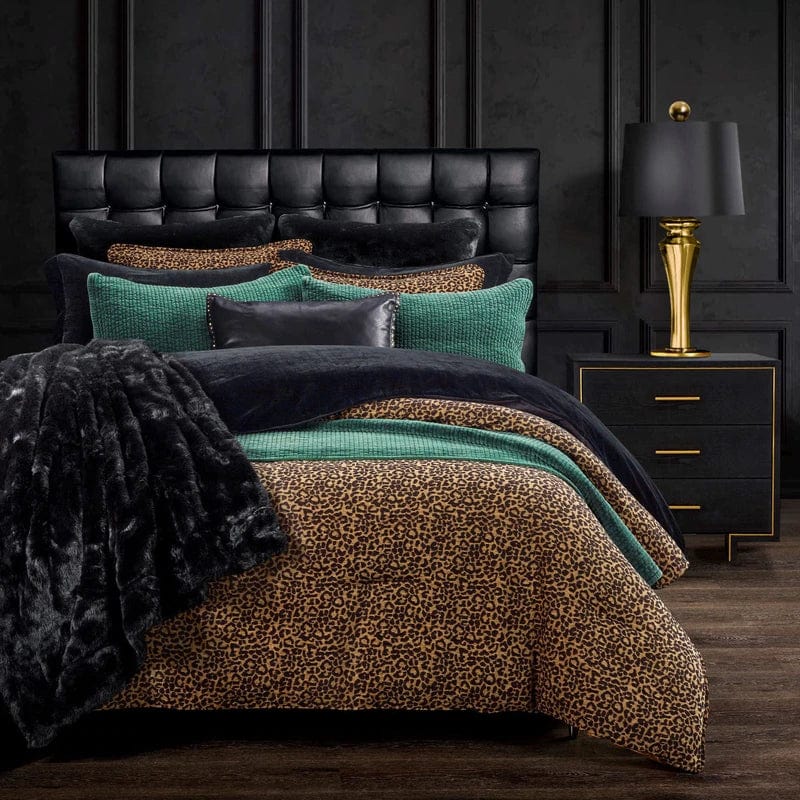 Adrienne Leopard Chenille Euro Sham