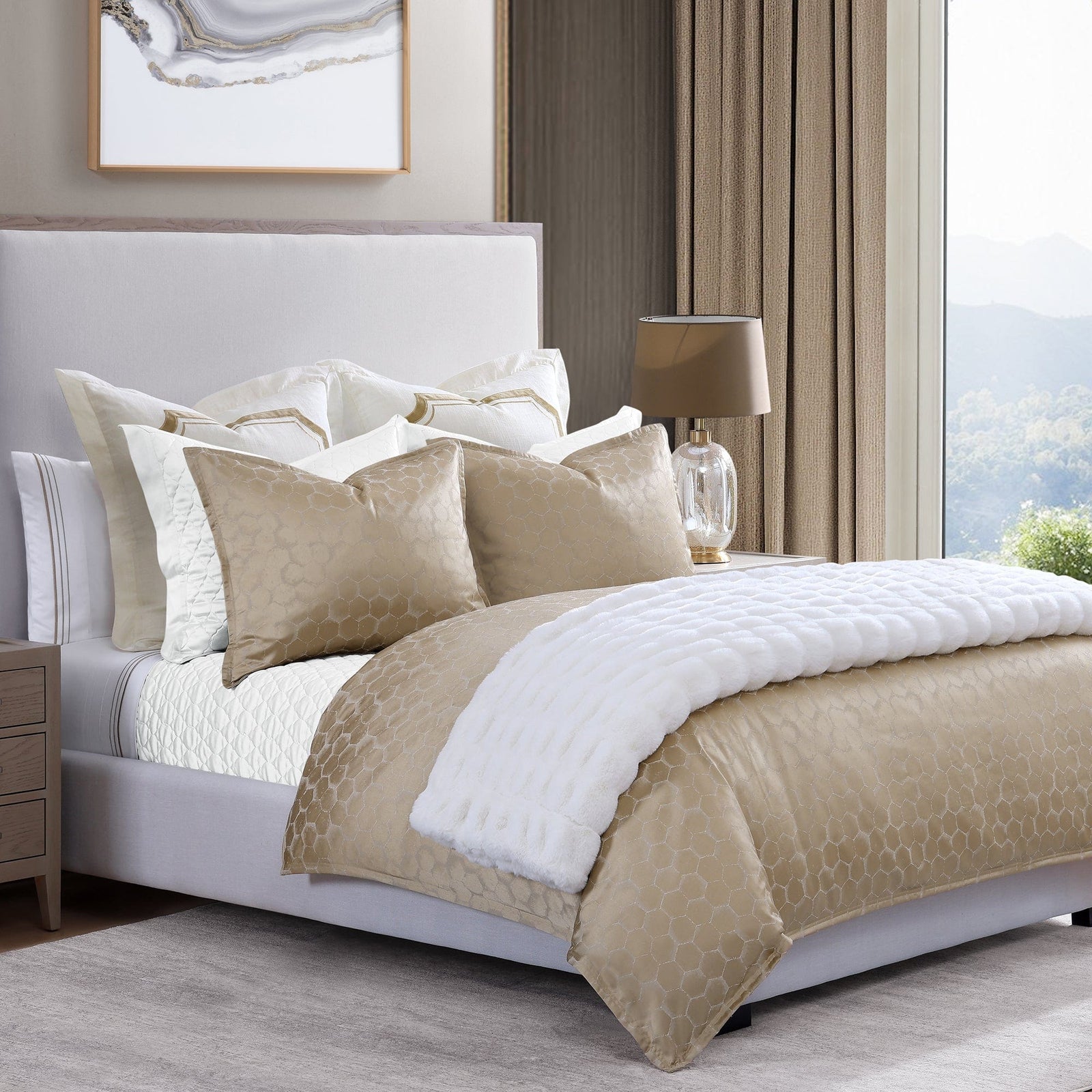 100% Pure Silk Jacquard store King Duvet Cover