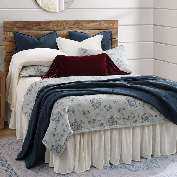 Rosabel Washed Denim Bedding Set Comforter Set / Twin