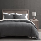 Stonewashed Cotton Waffle Weave Duvet Cover Duvet Cover