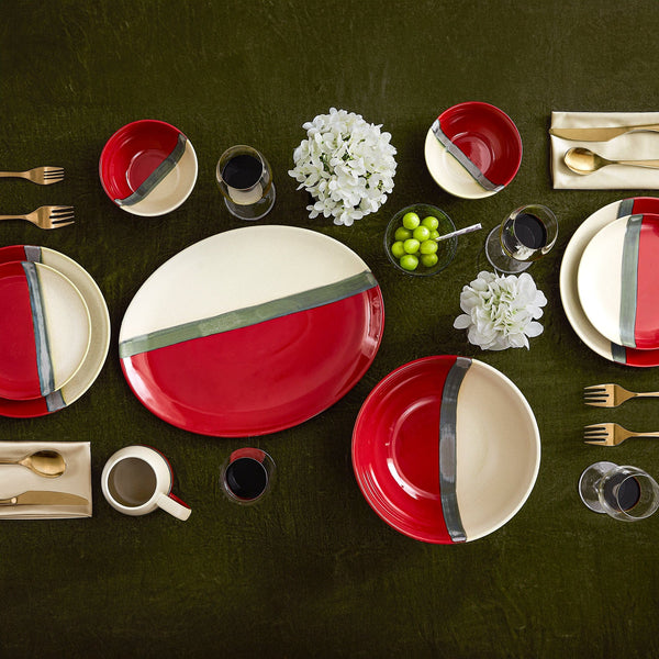 Pasadizo Pomegranate Ceramic 16PC Dinnerware Set