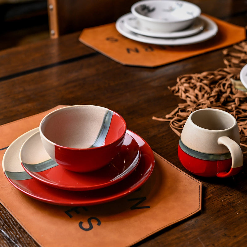 Pasadizo Pomegranate Ceramic 16PC Dinnerware Set