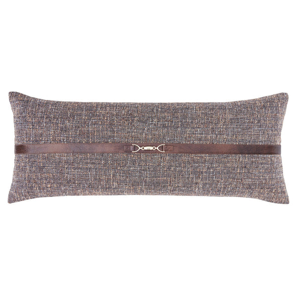 Tweed Buckle Detailed Lumbar Pillow Pillow