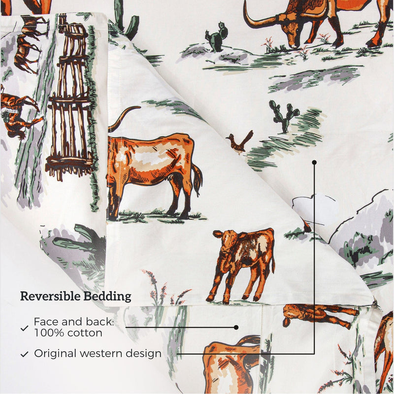 Ranch Life Reversible Bedding Set