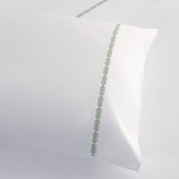 350TC Laurel Embroidered Border Sheet Set Sheet