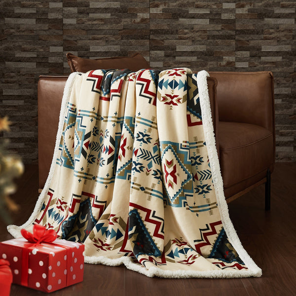 Spirit Valley Campfire Sherpa Throw