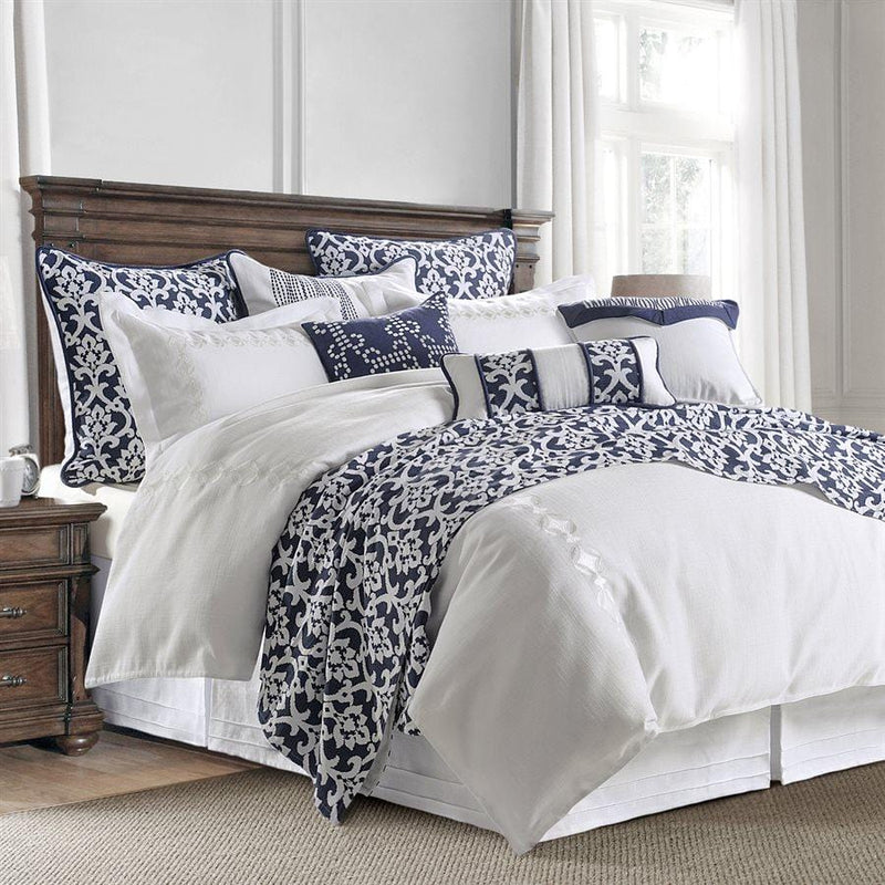 Kavali White Linen Comforter Set, Super King Super KING Comforter