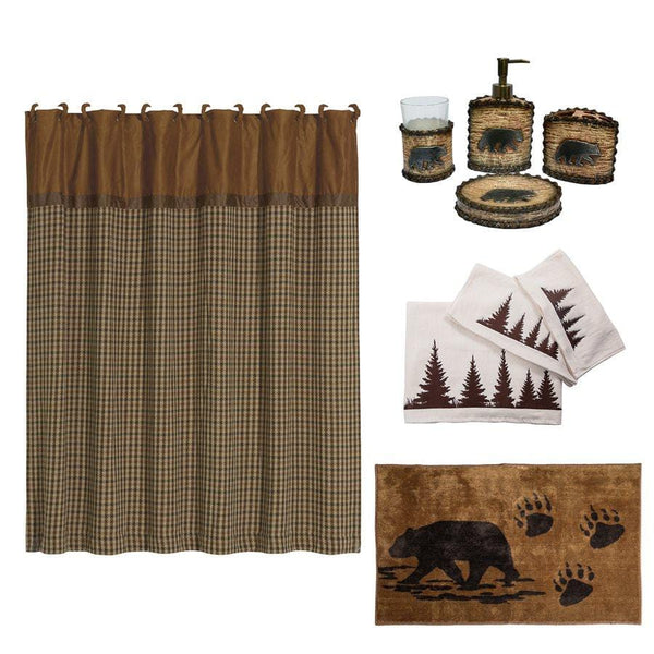 Bear Complete 9 PC Lodge Bathroom Set Complete Bathroom Sets