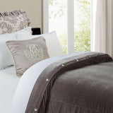 Grey Velvet Duvet Cover, Queen Super Queen Duvet Cover