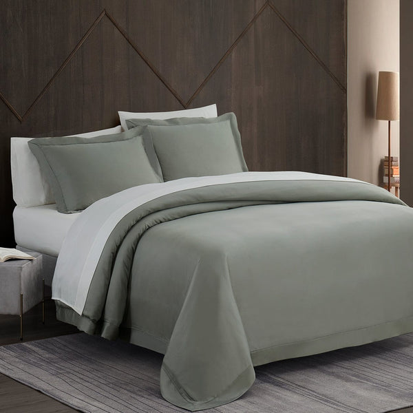 Lyocell Duvet Cover Set Super Queen / Sage Duvet Cover