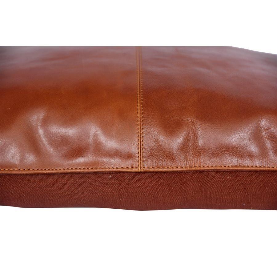 Buckskin Cognac Lumbar Pillow, 24x16 | HiEnd Accents