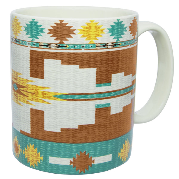 Aztec Hand Painted Ceramic Mug – Luna Curates