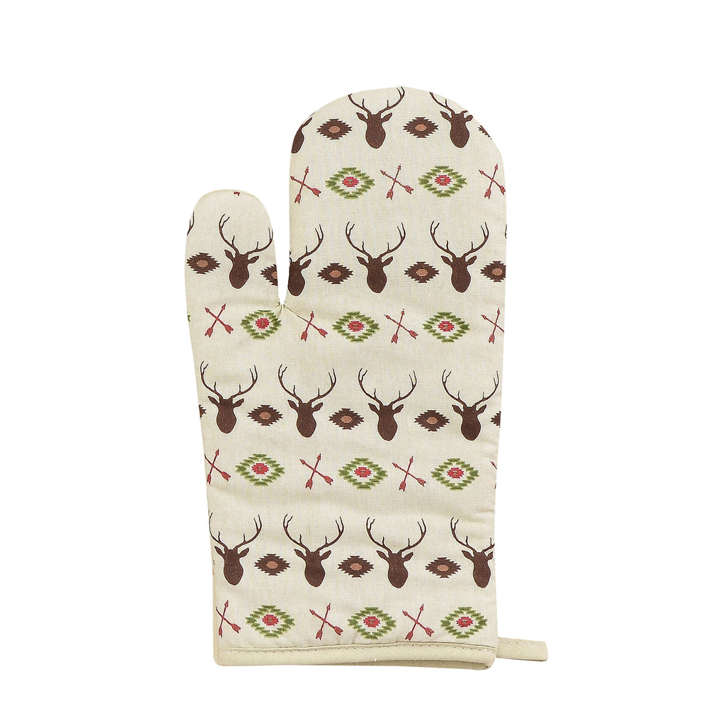 Aztec Bear Printed Oven Mitt