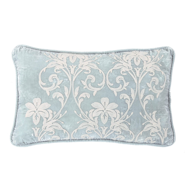 Aria Embroidery Lumbar Pillow, 14x36 – HiEnd Accents