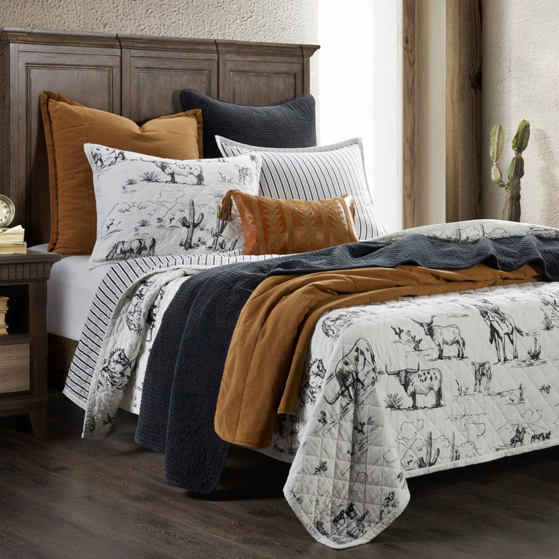 Home on the Range Reversible Quilt Set - Cody and Sioux
