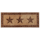 3-Star w/ Scroll Motif Kitchen/Bath Rug - Chocolate Rug