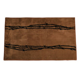 Chocolate Barbwire Kitchen/Bath Rug Rug