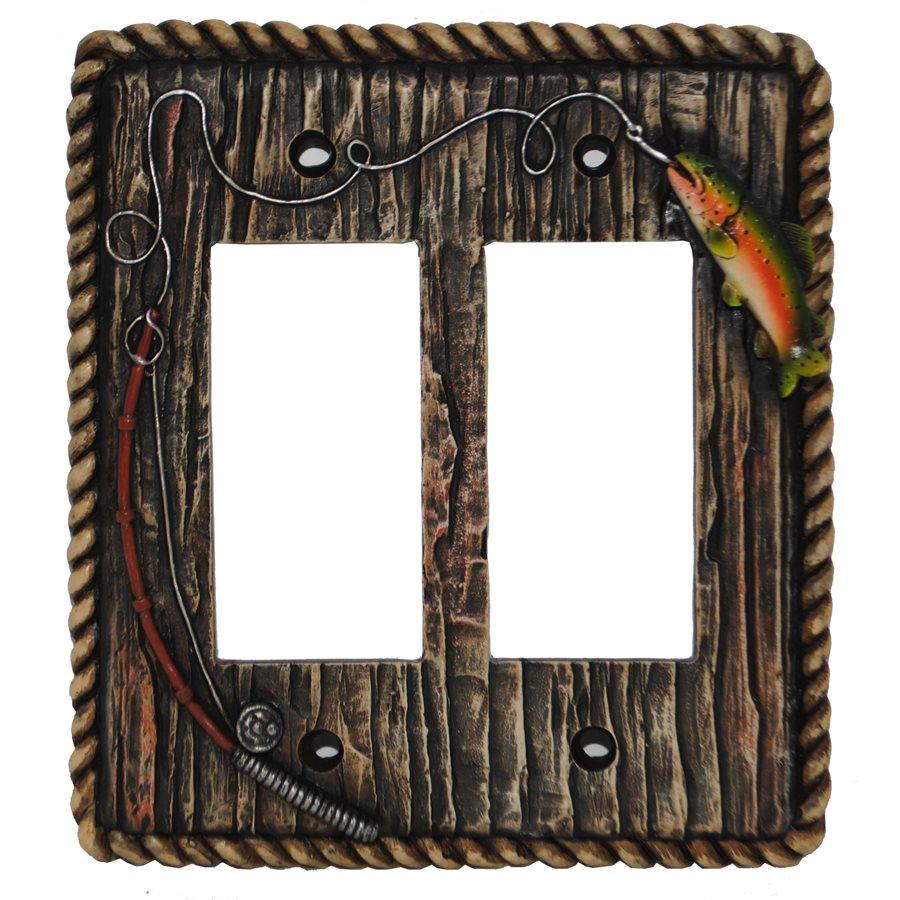 Rainbow Trout Double Rocker Wall Switch Plate – HiEnd Accents