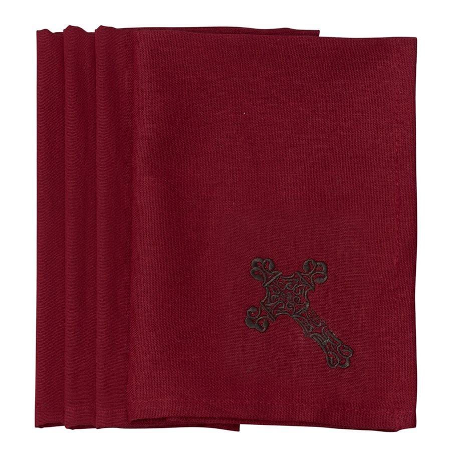 Cross Napkin - Red (Set of 4) – HiEnd Accents