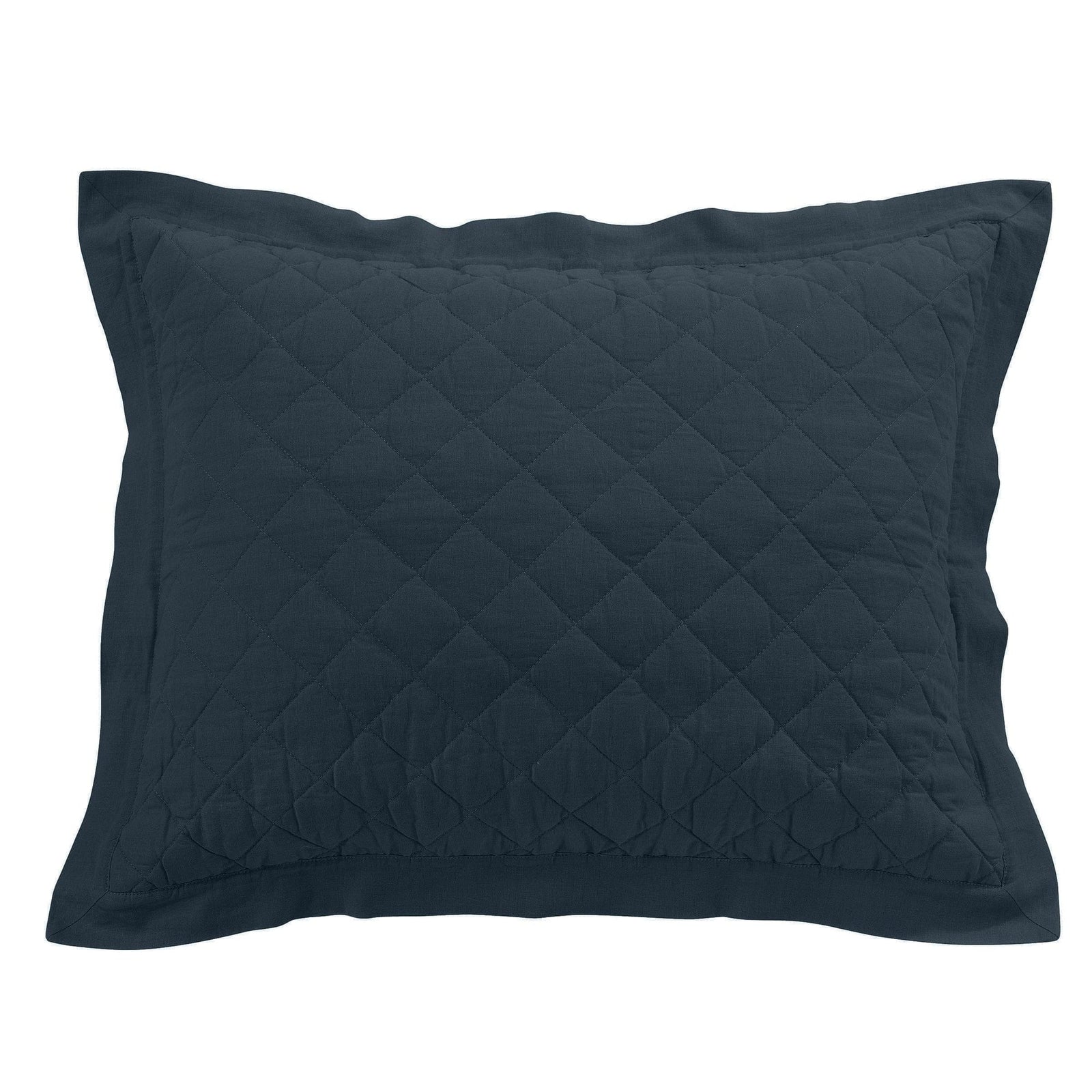 Navy blue quilted euro sham hotsell